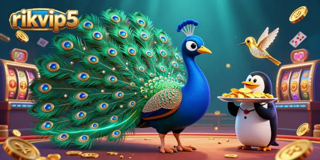 Experience the vibrant casino atmosphere with rikvip5's rich 3D characters and dynamic gaming elements.